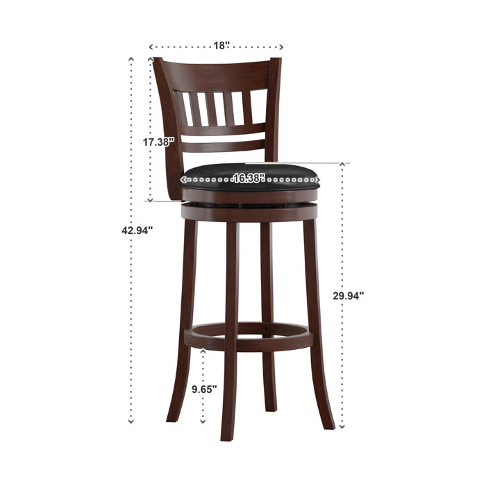 Andover Mills™ Leda Swivel Bar & Counter Stool & Reviews Wayfair